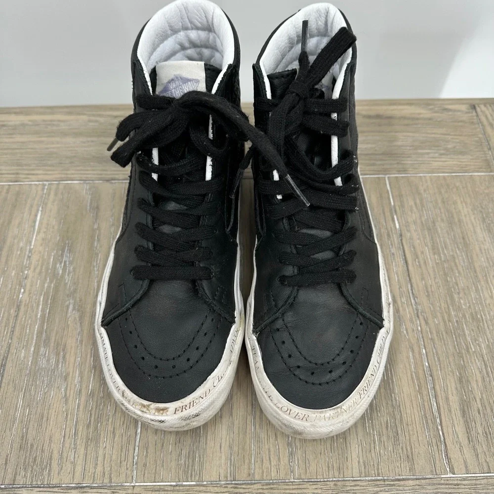 Vans SK8 Hi You Are Divine‎ Black High Top Sneakers Womens Size 5 Youth 3.5